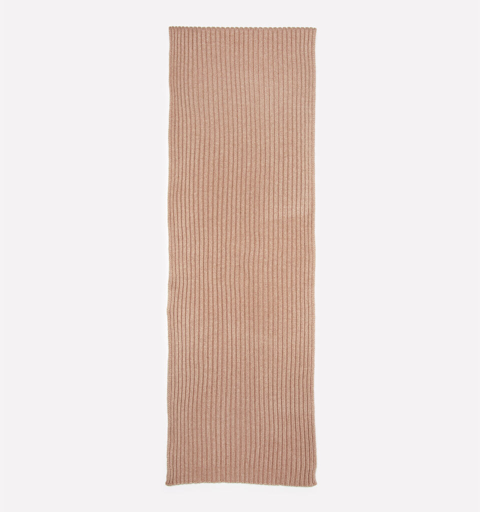 Sciarpa in maglia beige scuro - null - Beige | Sisley image number 1